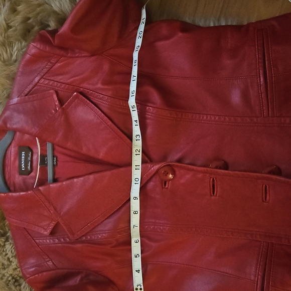 VTG Danier Red Italian Leather Jacket, XL, excellent condition, made in Canada - Picture 4 of 4